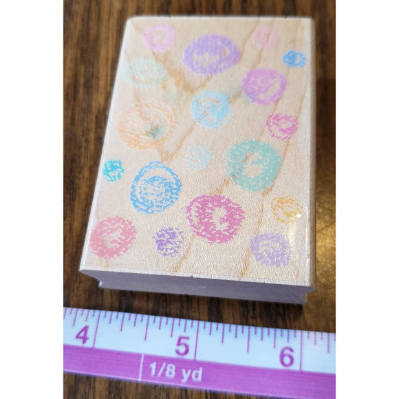 Hero Arts Crayon Dots Wood Mounted Rubber Stamp E3135 - Picture 3 of 9